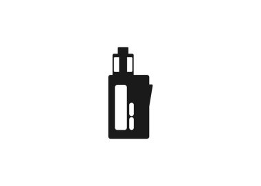 Vape Simgesi E-Sigara Sembol Aygıtı Sigara İçmeyi Bırak Vektör İllüstrasyonu