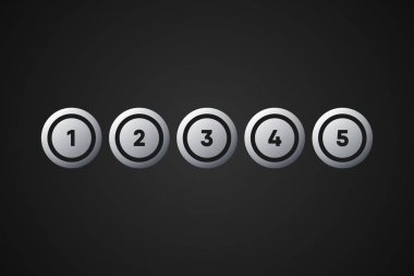 Bingo Topları Vektör İllüstrasyonu