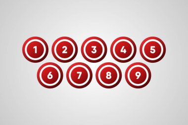 Bingo Topları Vektör İllüstrasyonu