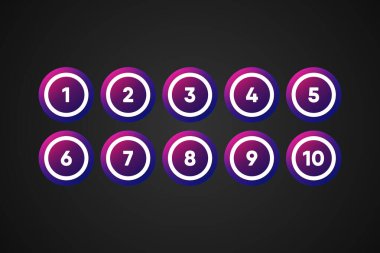 Bingo Topları Vektör İllüstrasyonu