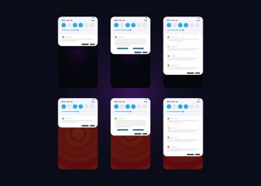 Akıllı telefonlar, cep telefonları, ekranlar. 3d Hazırlama 