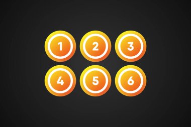 Bingo Topları Vektör İllüstrasyonu
