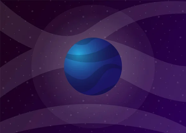 Planeta Cosmos Espaço Ilustração Vetorial — Vetor de Stock