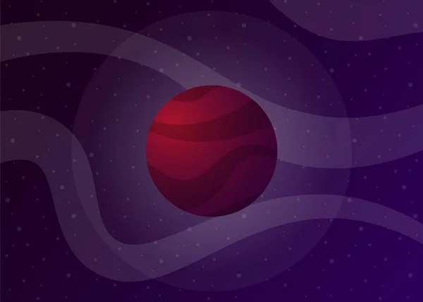 Planet Cosmos Space Vector Illustration — Stock Vector
