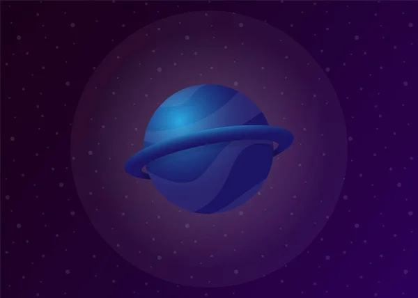 Planeta Cosmos Espacio Ilustración Vectorial — Vector de stock