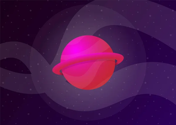 Planet Cosmos Space Vector Illustration — 스톡 벡터