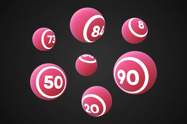 Bingo Topları Vektör İllüstrasyonu
