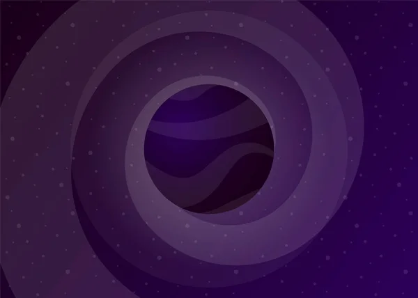 Planeta Cosmos Espacio Ilustración Vectorial — Vector de stock