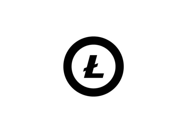 Cryptocurrency Vector Illustration Lite Coin Icon — 스톡 벡터