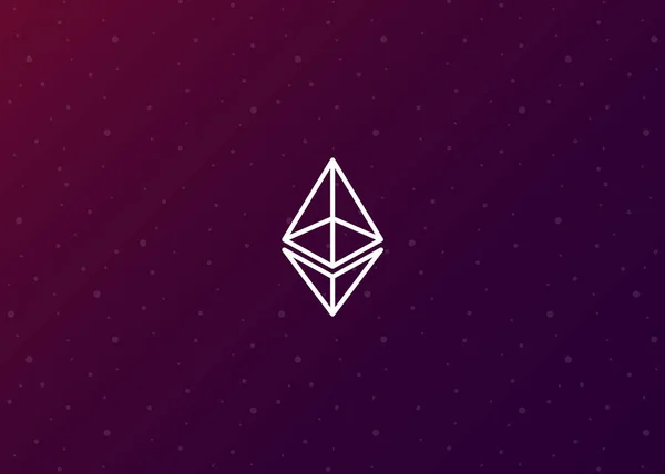 Kripto para birimi vektör çizimi. sonsuz para simgesi