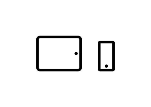 Smartphone Tablette Rendu — Image vectorielle