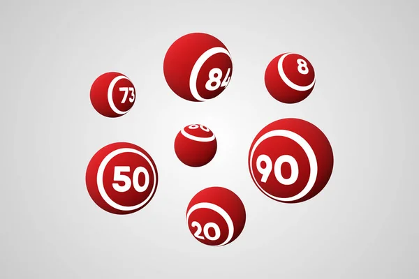 Bingo Balls Vector Illustration — Stock Vector