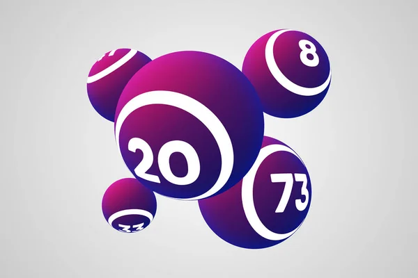 Bingo Balls Vector Illustration — 스톡 벡터