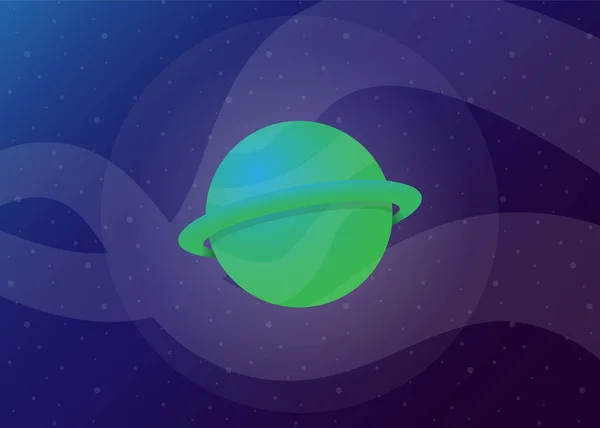 Planet Cosmos Space Vector Illustration — 스톡 벡터