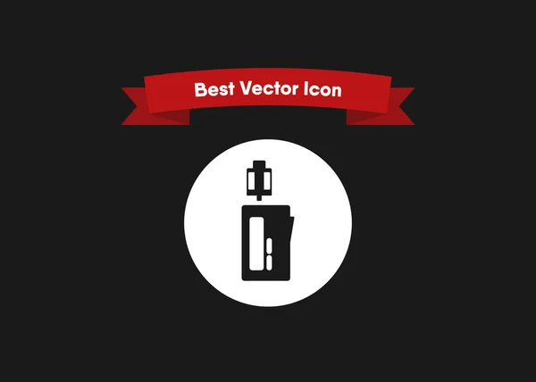 Vape Icon Cigarette Symbol Device Quit Smoking Juice Vector Illustration — Stock Vector