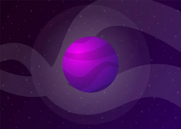 Planet Cosmos Space Vector Illustration — 스톡 벡터