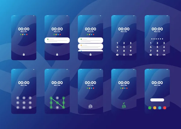 Akıllı telefonlar, cep telefonları, ekranlar. 3d Hazırlama
