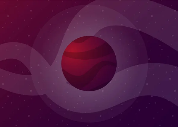 Planeta Cosmos Espacio Ilustración Vectorial — Vector de stock