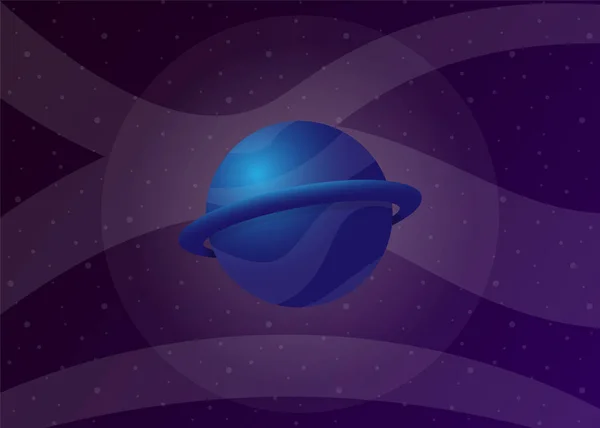 Planet Cosmos Space Vector Illustration — 스톡 벡터