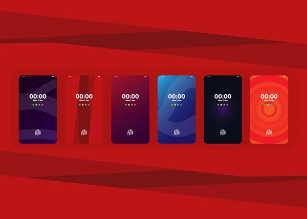 Smartphones Teléfonos Móviles Pantallas Renderizado — Vector de stock