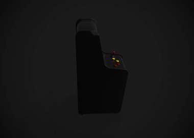 Oyun Makinesi Retro Oyun Biçimi Joystick ve Düğmeler 3d Render