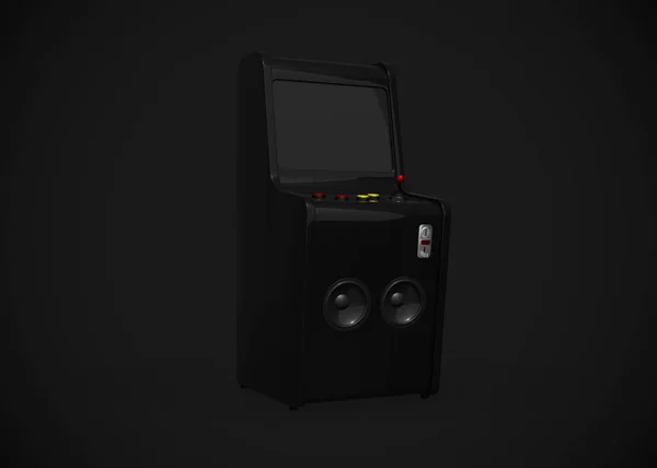 Arcade Machine Retro Gaming Style With Joystick and Buttons 3D Render