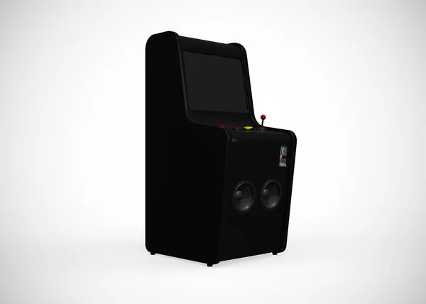 Arcade Machine Retro Styl Gry Joystick Przyciski Render — Zdjęcie stockowe
