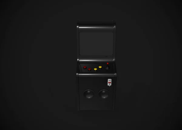 Arcade Machine Retro Estilo Juego Con Joystick Botones Render —  Fotos de Stock