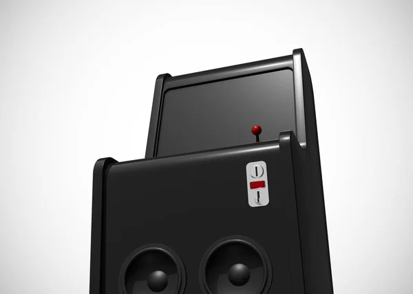 Arcade Machine Retro Gaming Style With Joystick and Buttons 3D Render