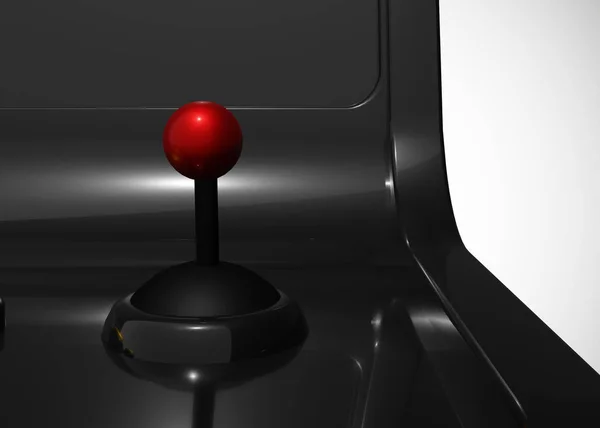 Arcade Machine Retro Gaming Style With Joystick and Buttons 3D Render