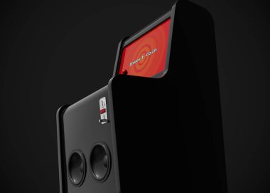 Oyun Makinesi Para Ekran Retro Oyun Biçimini Oyun Çubuğu ve Düğmeleri 3d Render ile Ekle