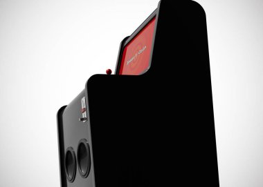 Oyun Makinesi Para Ekran Retro Oyun Biçimini Oyun Çubuğu ve Düğmeleri 3d Render ile Ekle