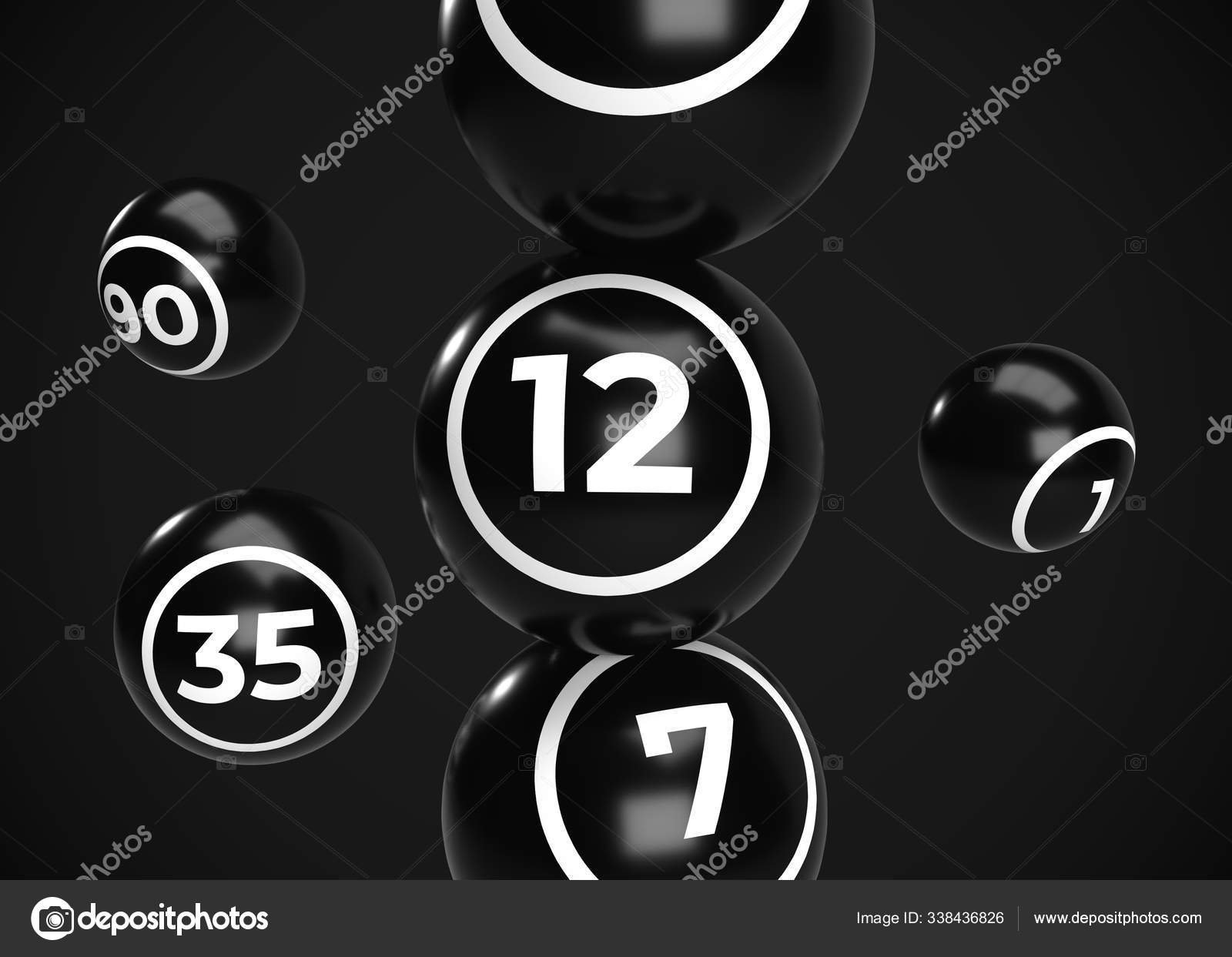 Shiny Bingo Balls Render Stock Photo by ©nermin99 338436826