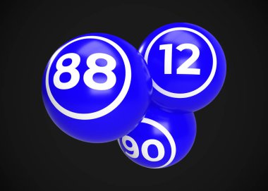 Parlak Bingo Topları 3d Hazırlama