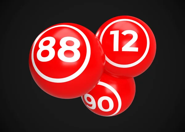 Brillante Bingo Balls Render — Foto de Stock