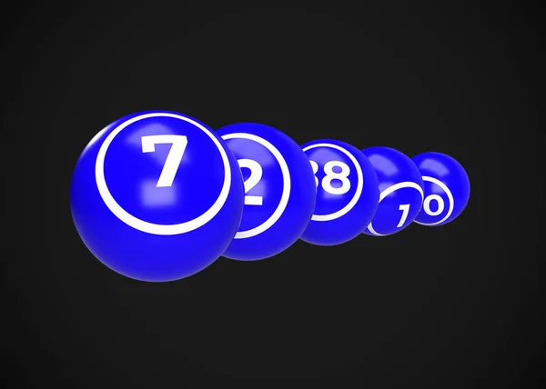 Shiny Bingo Balls Render — стоковое фото