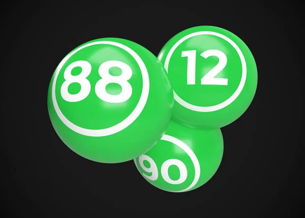 Shiny Bingo Balls Render — 스톡 사진