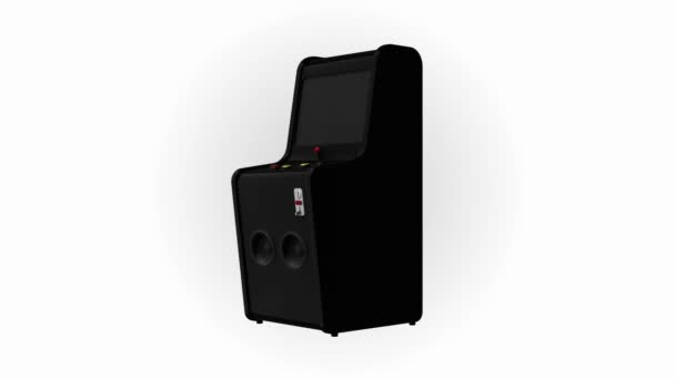 Style de jeu rétro de machine d'arcade avec le joystick et les boutons 3D Render 4K 