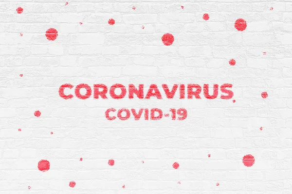 Coronavirus Corvid Epidemic Virus Spreading World Deadly Illness Text Font — Stock fotografie