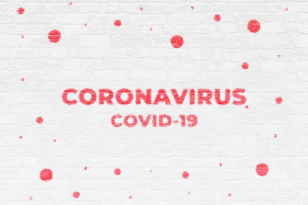 Coronavirus Corvid Epidemic Virus Verspreiden Hele Wereld Dodelijke Ziekte Tekst — Stockfoto
