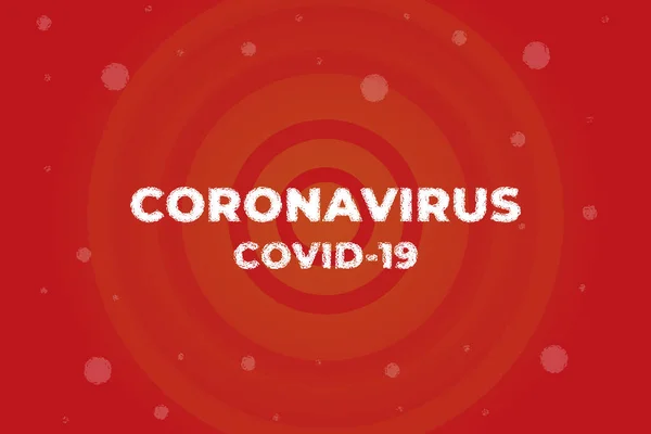 Virus Epidemik Coronavirus Corvid Menyebar Sekitar Penyakit Mematikan Dunia Teks - Stok Vektor