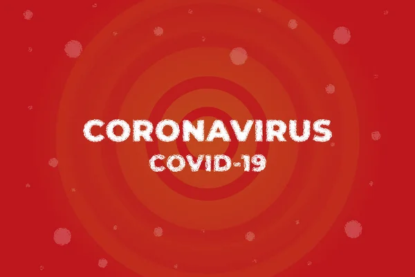 Coronavirus Corvid Epidemic Virus Spreading World Deadly Illness Text Font — Stock Vector
