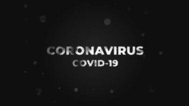 Coronavirus Corvid-19 Geçiş Salgını Virüsü Ölümcül Hastalık Yazı Tipi Arkaplanı 4K