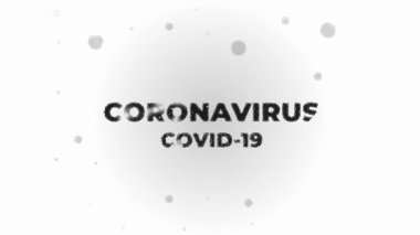 Coronavirus Corvid-19 Geçiş Salgını Virüsü Ölümcül Hastalık Yazı Tipi Arkaplanı 4K