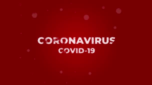 Coronavirus Corvid Transition Epidemic Virus Propagation Autour Monde Maladie Mortelle — Video