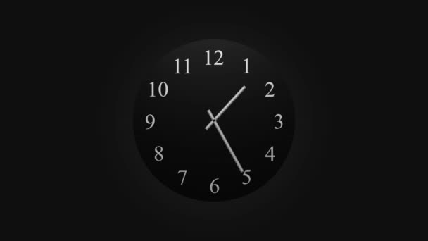 Reloj Cuenta Atrás Horas Del Día Velocidad Rápida Time Lapse — Vídeo de stock