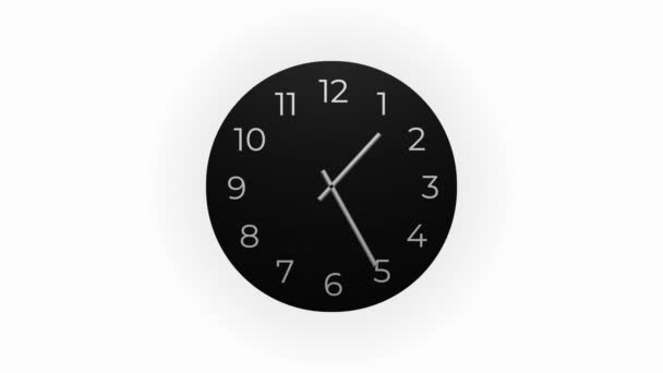 Reloj Cuenta Atrás Horas Del Día Velocidad Rápida Time Lapse — Vídeos de Stock
