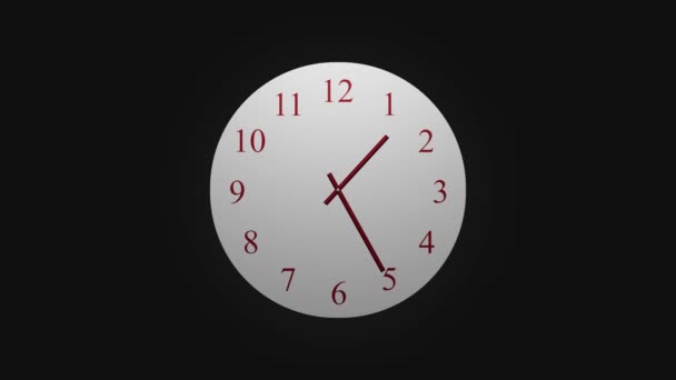 Reloj Cuenta Atrás Horas Del Día Velocidad Rápida Time Lapse — Vídeos de Stock