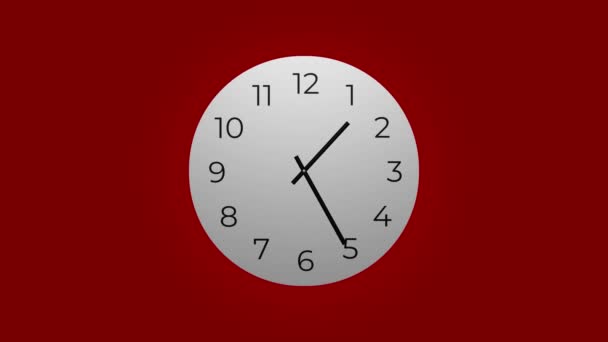 Relógio Contagem Regressiva Horas Velocidade Rápida Time Lapse — Vídeo de Stock
