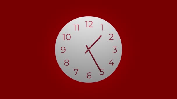 Zegar Odliczanie Godziny Dobę Fast Speed Time Lapse — Wideo stockowe